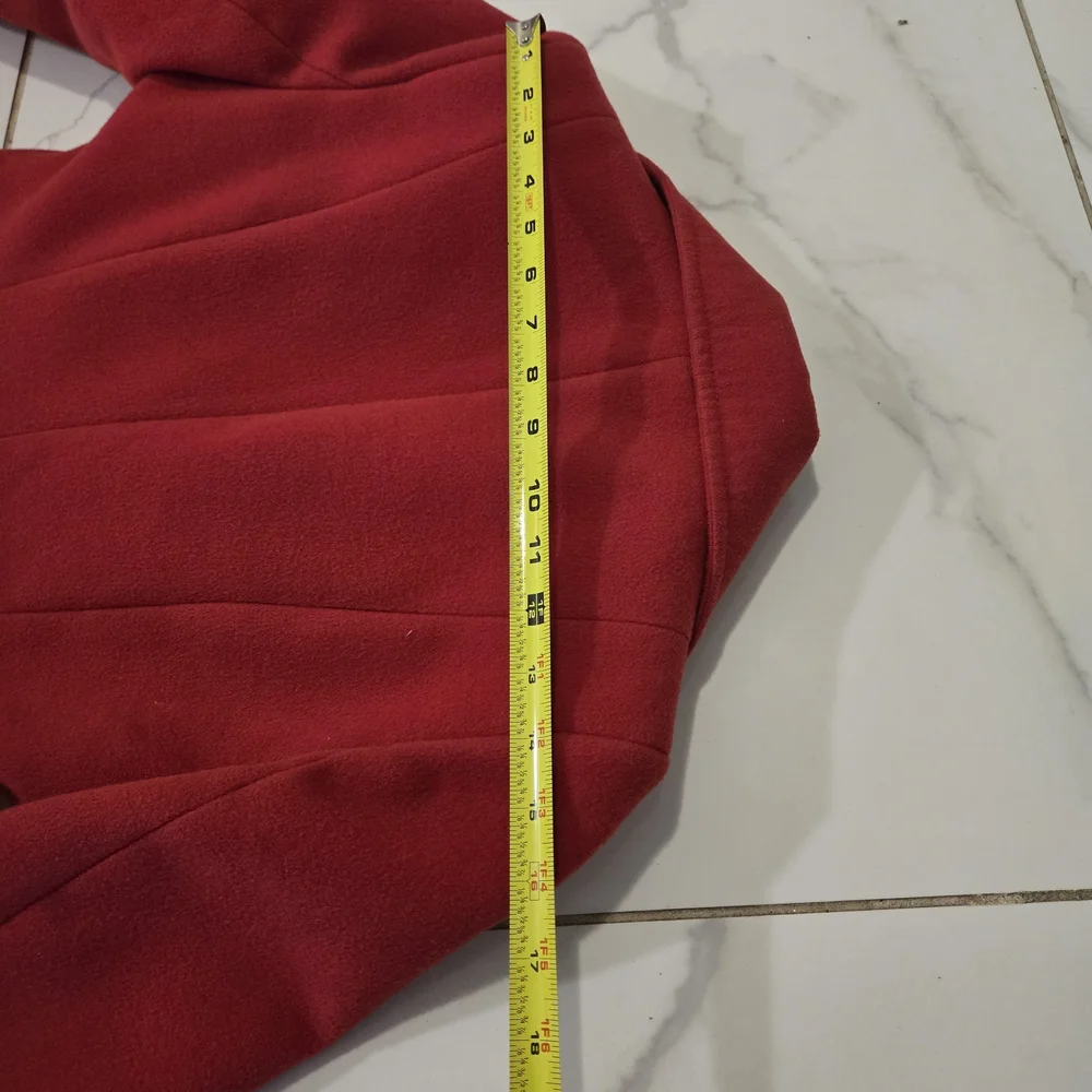 Women's R Pasarella Wool Blend Winter Coat | Classic Tailored Red | Size 10 - Picture 8 of 9
